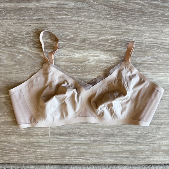 Honeylove Crossover Bra Sand Tan Unlined size XL 38D/DD no pads - Picture 1 of 4